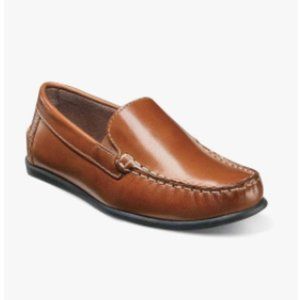 Florsheim · Jasper Jr. Boys Moc Toe Venetian Leather Loafer · Sz 6.5